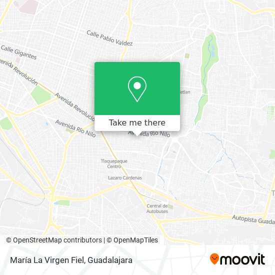 María La Virgen Fiel map