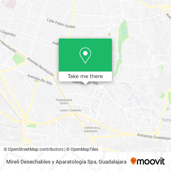 Mapa de Mireli Desechables y Aparatologia Spa