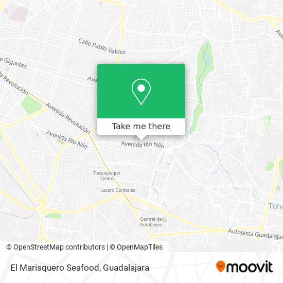 Mapa de El Marisquero Seafood