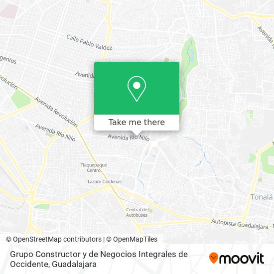 Grupo Constructor y de Negocios Integrales de Occidente map