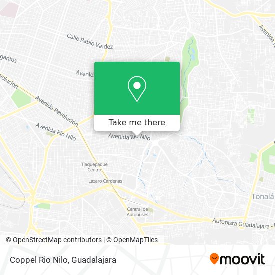 Coppel Rio Nilo map