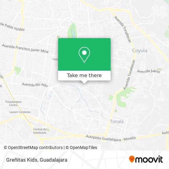 Greñitas Kids map
