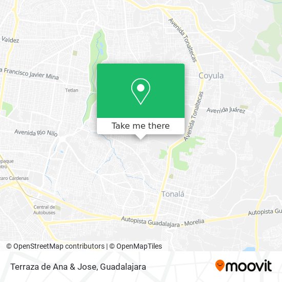 Mapa de Terraza de Ana & Jose