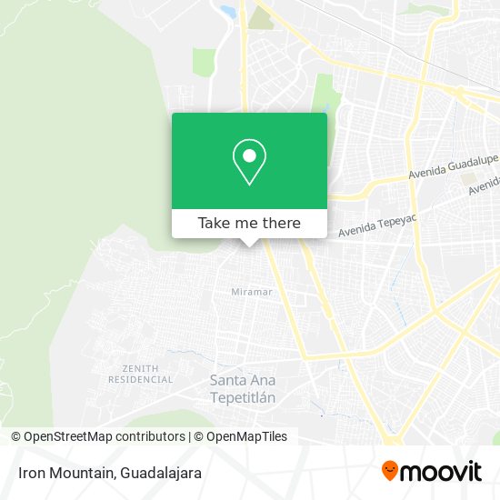 Mapa de Iron Mountain
