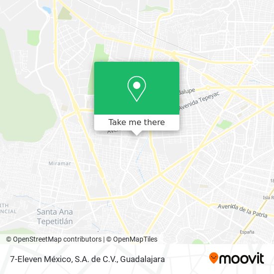 Mapa de 7-Eleven México, S.A. de C.V.