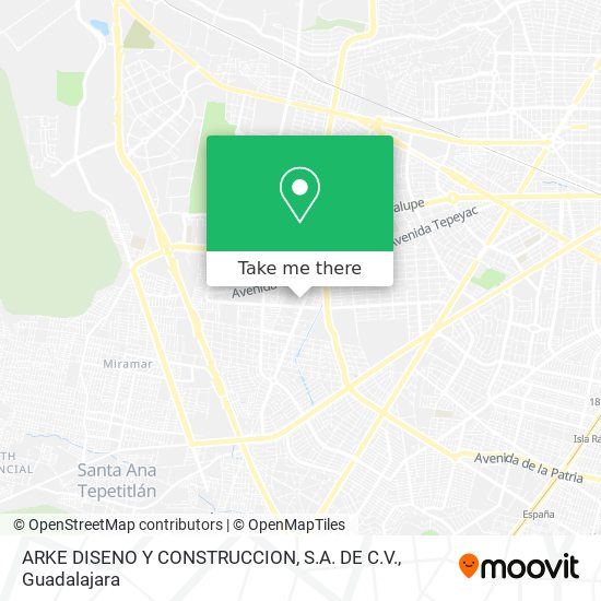 ARKE DISENO Y CONSTRUCCION, S.A. DE C.V. map