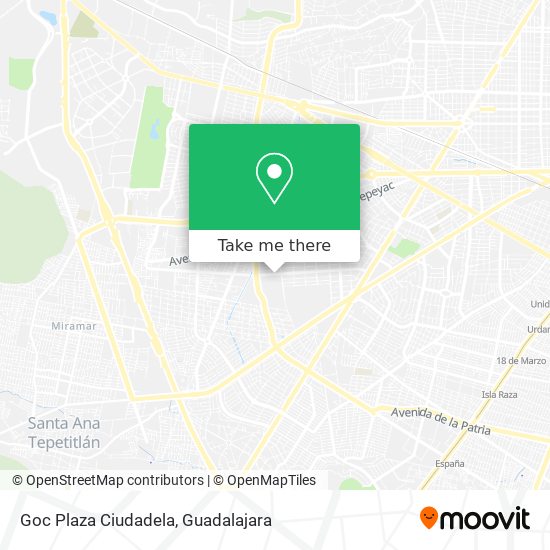 Mapa de Goc Plaza Ciudadela