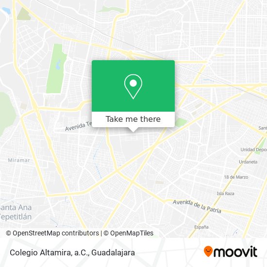 Colegio Altamira, a.C. map