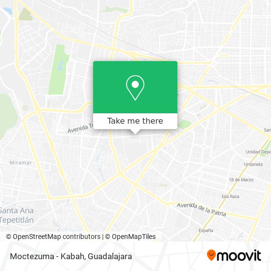 Mapa de Moctezuma - Kabah
