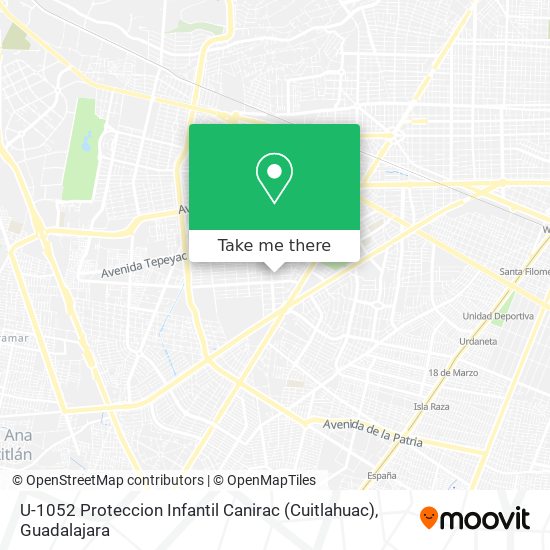 U-1052 Proteccion Infantil Canirac (Cuitlahuac) map