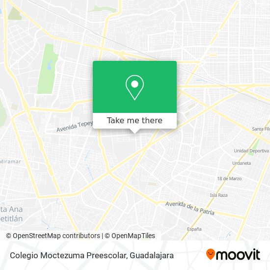 Colegio Moctezuma Preescolar map