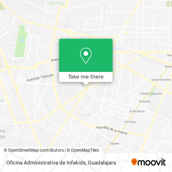 Mapa de Oficina Administrativa de Infakids