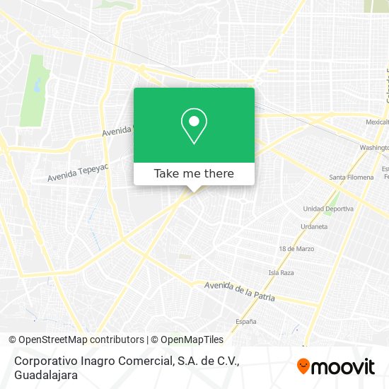 Corporativo Inagro Comercial, S.A. de C.V. map