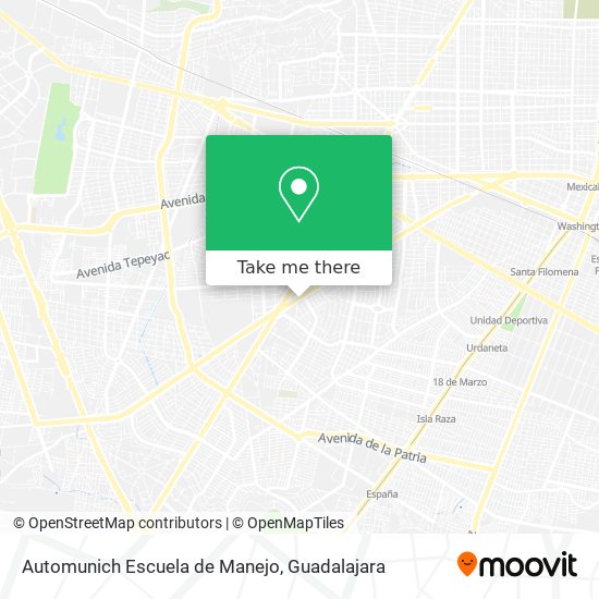 Automunich Escuela de Manejo map