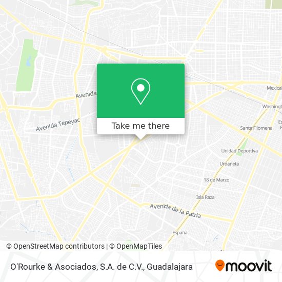 O'Rourke & Asociados, S.A. de C.V. map