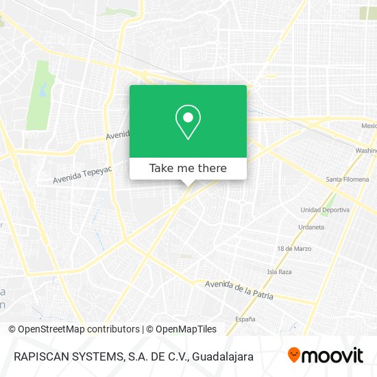 RAPISCAN SYSTEMS, S.A. DE C.V. map