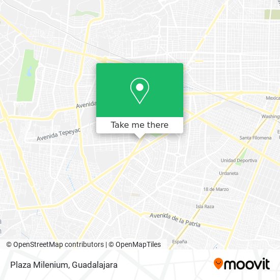 Mapa de Plaza Milenium