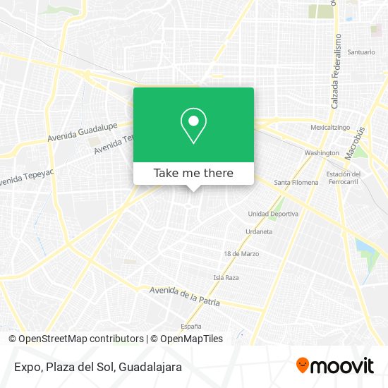 Mapa de Expo, Plaza del Sol