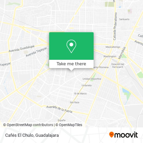 Cafés El Chulo map