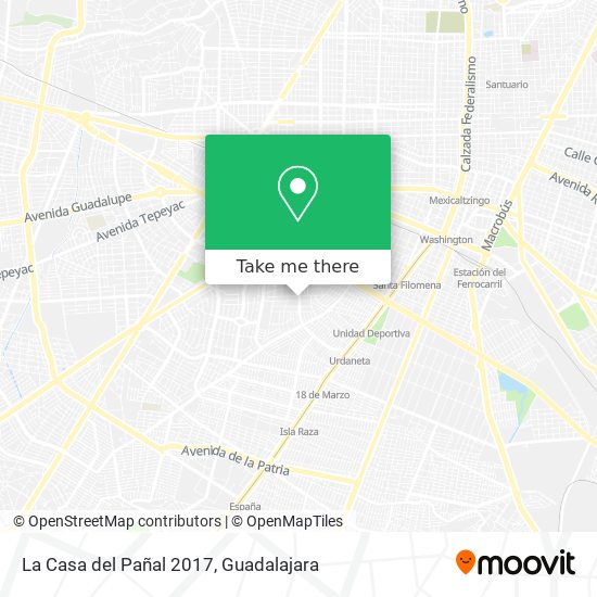 La Casa del Pañal 2017 map