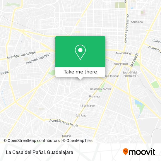 La Casa del Pañal map