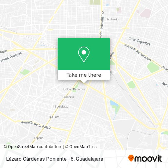 Lázaro Cárdenas Poniente - 6 map