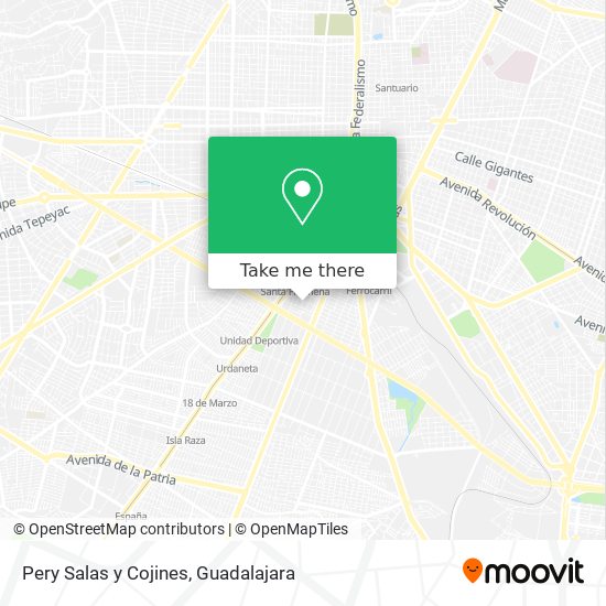 Mapa de Pery Salas y Cojines