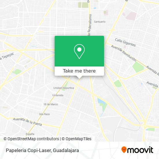 Papeleria Copi-Laser map