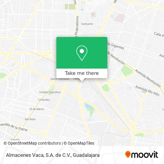 Almacenes Vaca, S.A. de C.V. map