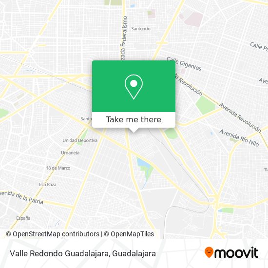 Mapa de Valle Redondo Guadalajara