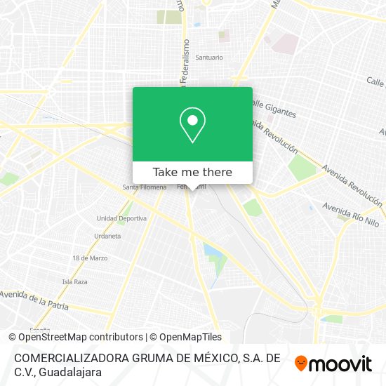 Mapa de COMERCIALIZADORA GRUMA DE MÉXICO, S.A. DE C.V.