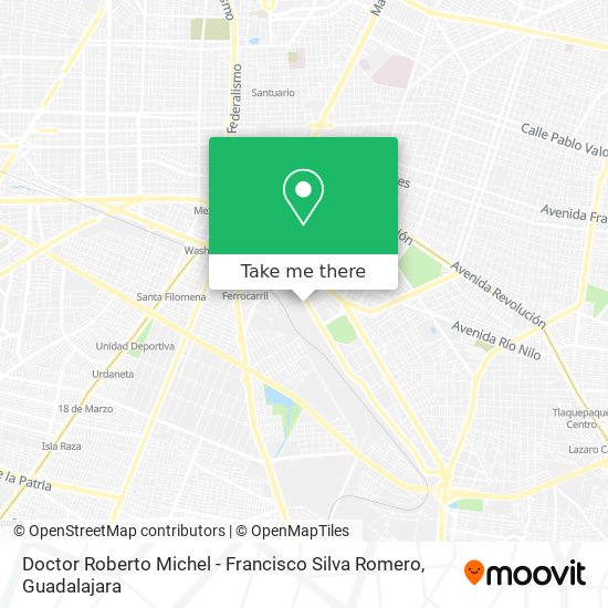 Doctor Roberto Michel - Francisco Silva Romero map