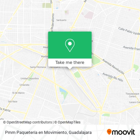Pmm Paquetería en Movimiento map