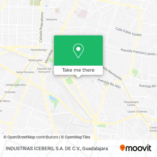 INDUSTRIAS ICEBERG, S.A. DE C.V. map