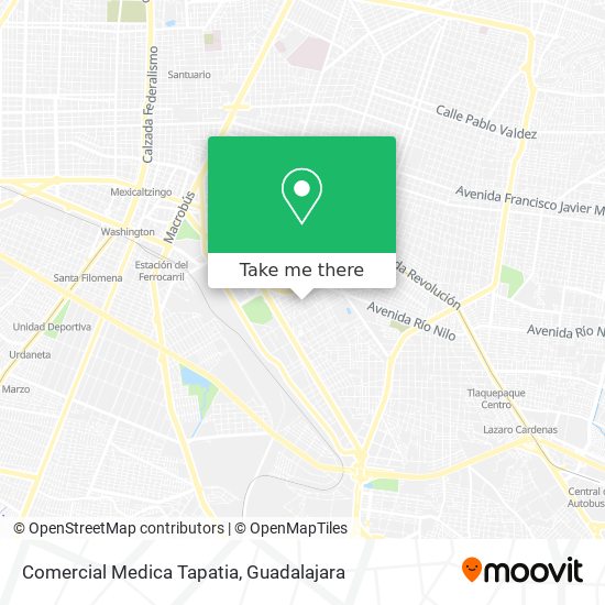 Comercial Medica Tapatia map