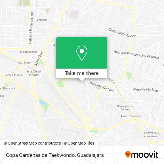 Copa Cardenas de Taekwondo map