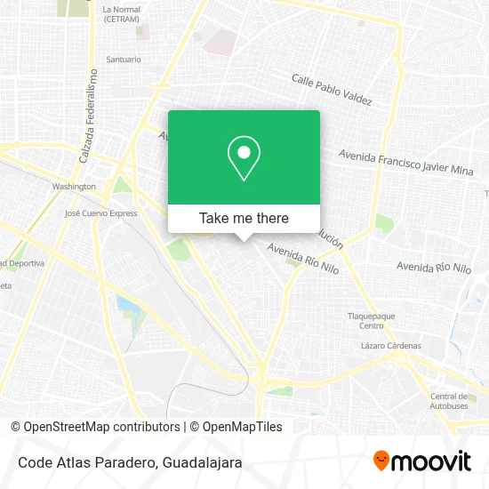 Code Atlas Paradero map