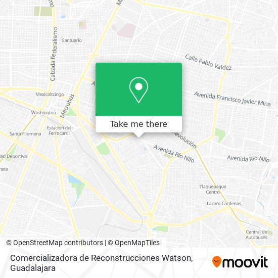 Mapa de Comercializadora de Reconstrucciones Watson