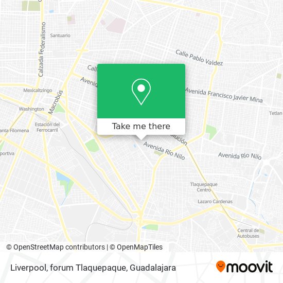 Liverpool, forum Tlaquepaque map