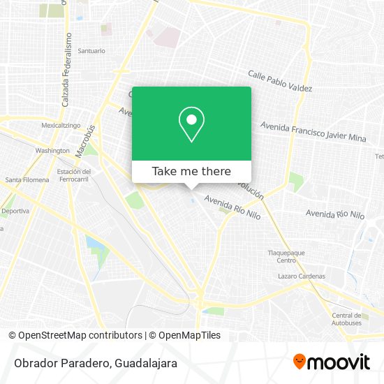 Mapa de Obrador Paradero