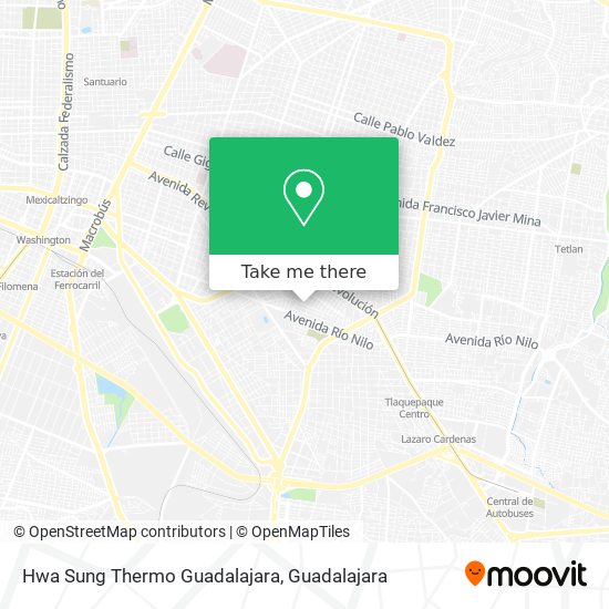 Hwa Sung Thermo Guadalajara map
