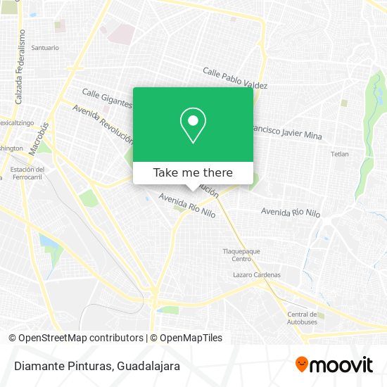 Diamante Pinturas map
