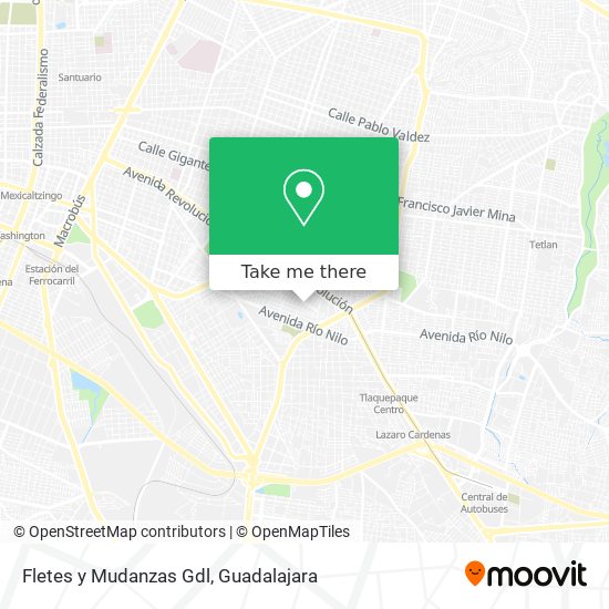 Fletes y Mudanzas Gdl map