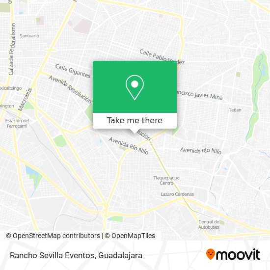 Rancho Sevilla Eventos map