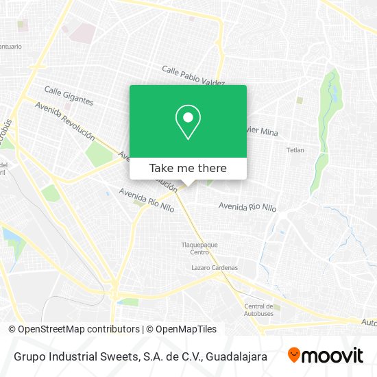 Grupo Industrial Sweets, S.A. de C.V. map