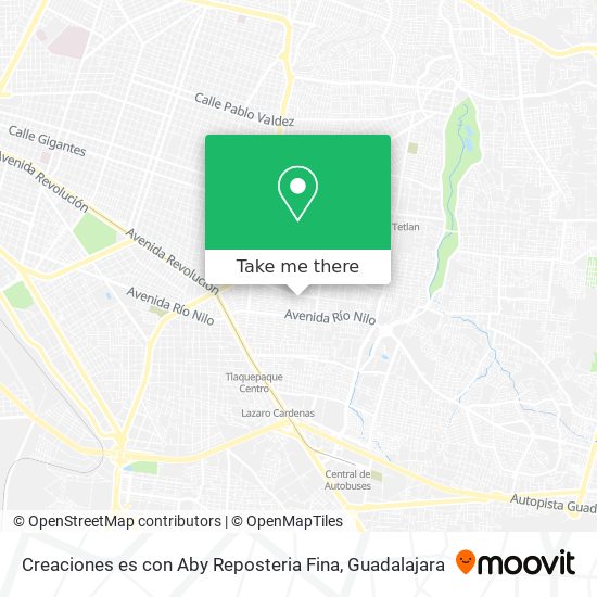 Creaciones es con Aby Reposteria Fina map