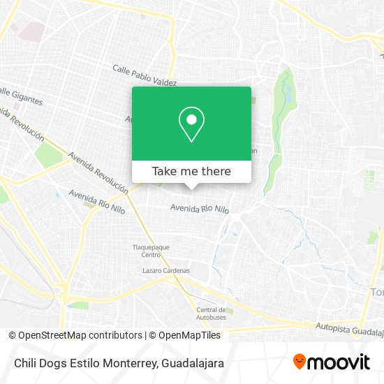 Chili Dogs Estilo Monterrey map