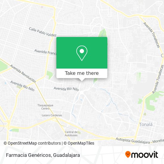 Mapa de Farmacia Genéricos