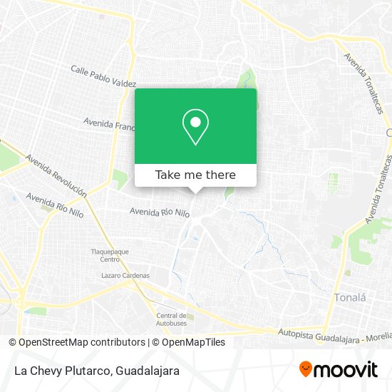 La Chevy Plutarco map