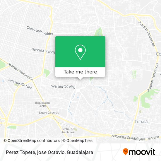 Perez Topete, jose Octavio map